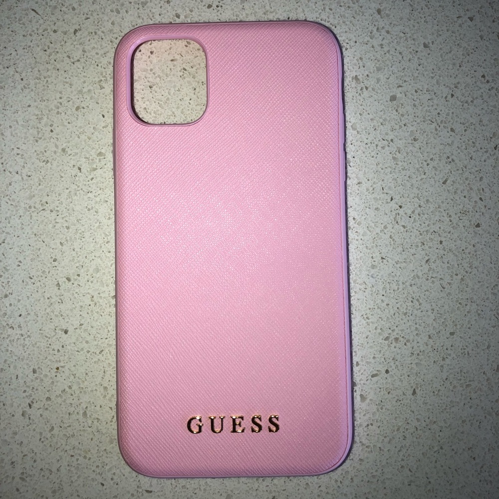 Pink GUESS iPhone 11 Phone Case